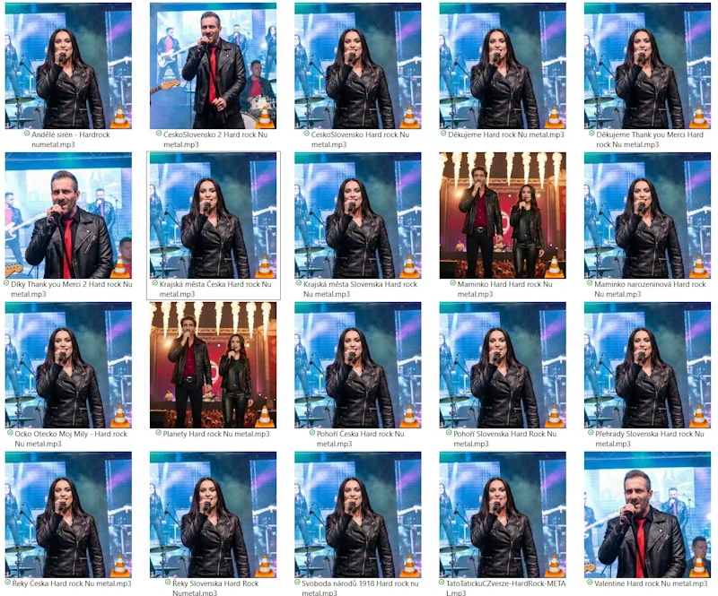 Screenshot složky OPEN ALBUM ČeskoSlovensko HardRock NuMetal