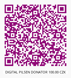 QR kód pro úroveň Donátor CZK